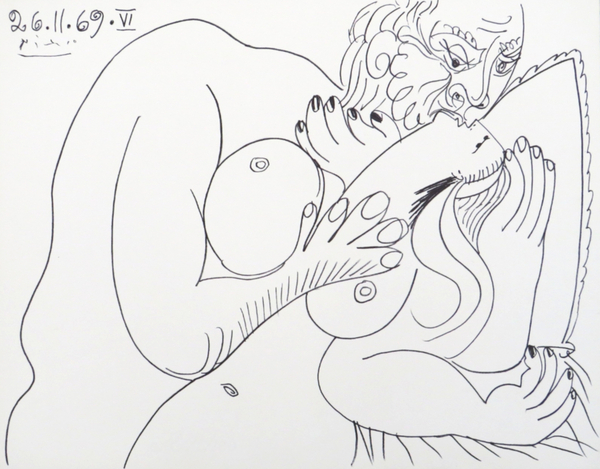 Au baiser d'Avignon - le baiser I - Pablo Picasso