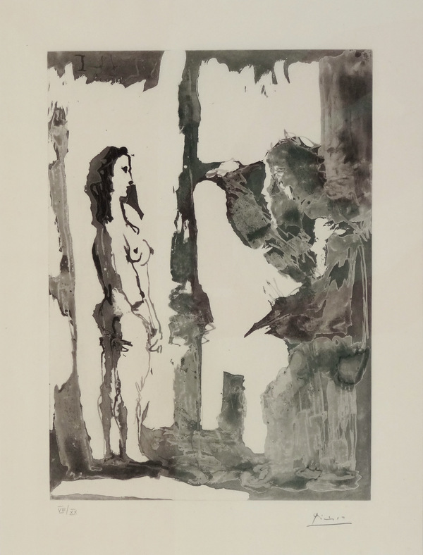 Peintre et modèle aux cheveux longs - Pablo Picasso